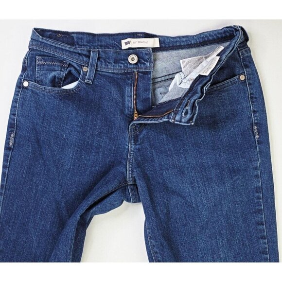 Levis Size 28X32 Womens Size 6M 515 Bootcut Blue Denim 5 Pocket Logo Tag Jeans - Picture 11 of 14
